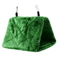 thumbnail image 1 of Warm Wool Bird House Hanging Cave for Parrots & Small Birds - Soft Cozy Hut with Double Hooks for Play, Hide & Sleep - S/M/L Sizes Available, 1 of 8