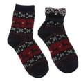 thumbnail image 1 of Warm Wool Blend Crew Socks Winter Outdoor Christmas Ankle Socks Hosiery Gift Dark Blue, 1 of 8