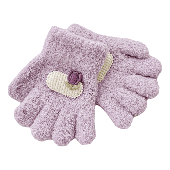Warm and Cosy Children's Gloves for 1-3 Year Baby, Autumn Winter Split Finger Gloves for Outdoor Fun and Daily Use