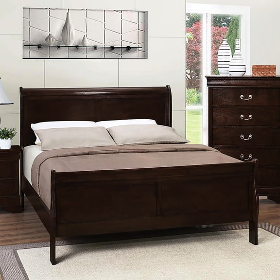 Warm and Inviting, Well - Crafted - Make Bedroom Statement with Sleigh Bed