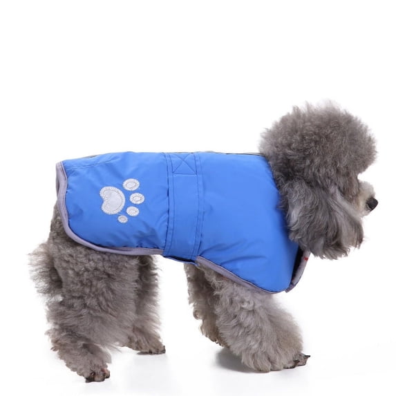 Warm dog coat Reflective dog winter jacket, waterproof and windproof dog turtleneck for cold weather