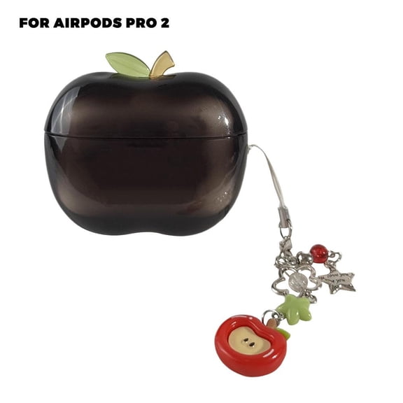 WarmFuPalace Cute Fruit Shaped Case for AirPods Pro, Translucent TPU Protective Cover