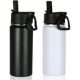 thumbnail image 1 of WarmH 16 OZ Kids Water Bottle Bulk 2 Pack,Insulated Sports Bottles with Straw Lid,Stainless Steel Bottle with Handle Keep Cold & Hot,Double Wall Vacuum Tumbler Cups for School,Girls(Mix, 2), 1 of 13