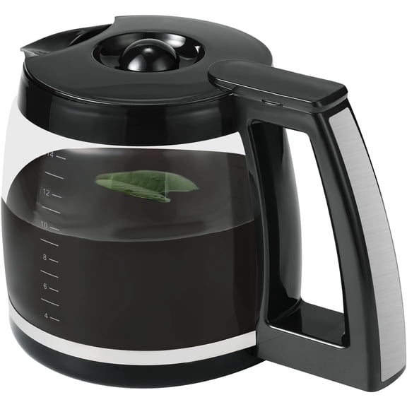 RFGUB 14-Cup Glass Coffee Carafe Replacement Compatible with Cuisinart Models DCC-3200P1, DCC- 3200, DCC-2200RC, Coffee Pot Replacement 14 Cup with Ergonomic Handle and Dripless Spout