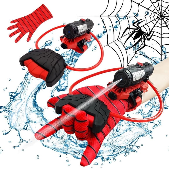 WarmHaven Summer Water Toys, econoLED Water Guns, Squirt Guns with Glove Summer Party Swimming Pool Beach Outdoor Water Fighting Toys