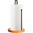 thumbnail image 1 of RFGUB Wood Paper Towel Holder Countertop, Kitchen Paper Towel Holder FreeStanding with Non-Slip Base for Kitchen and Bathroom Organization, Kitchen Roll Holder for Standard and Large Rolls, 1 of 8