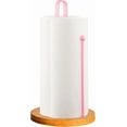 thumbnail image 1 of WarmHaven Wood Paper Towel Holder Countertop, Kitchen Paper Towel Holder FreeStanding with Non-Slip Base for Kitchen and Bathroom Organization, Kitchen Roll Holder for Standard and Large Rolls, 1 of 14