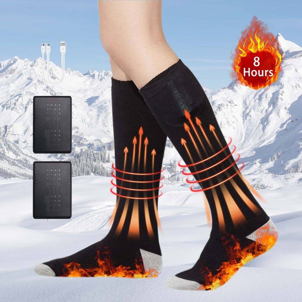 WarmStr Electric Heated Socks for Men Women, Winter Warm Socks