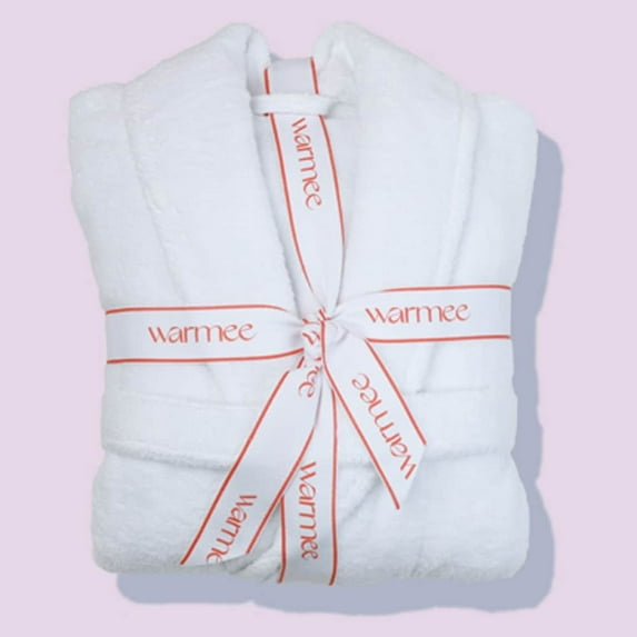 Warmee - Turkish Cotton Soft Luxury Bath Robe White - Small/Medium