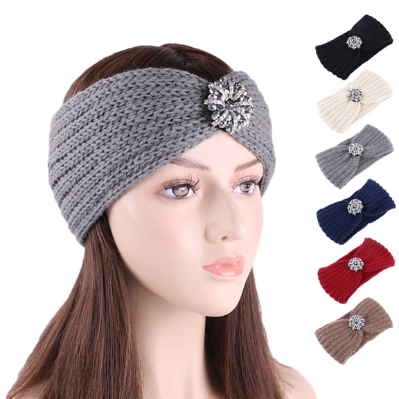 Warmer Headband for Women LSQii Fashion Cable Knitting Solid Color Knot Wide Hairband Beige Wide Edge Soft Stretch Non Slip for Spa Yoga Makeup Shower