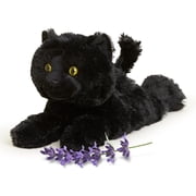 warmies 13 Black Cat Stuffed Animal, Microwavable Heated Plushies and Weighted Soft Plush Toys