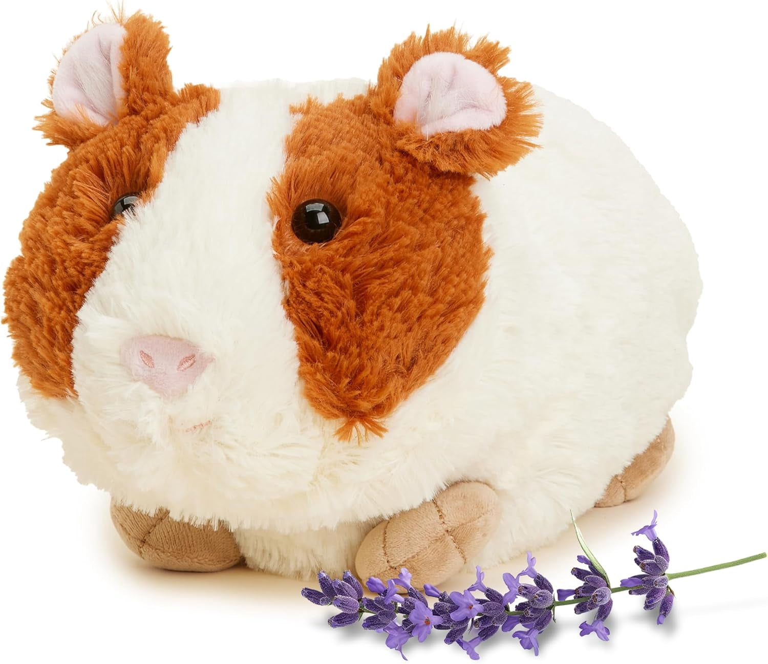 Warmies 13” Guinea Pig Stuffed Animal, Microwavable Heated Plushies and Weighted Soft Plush Toys