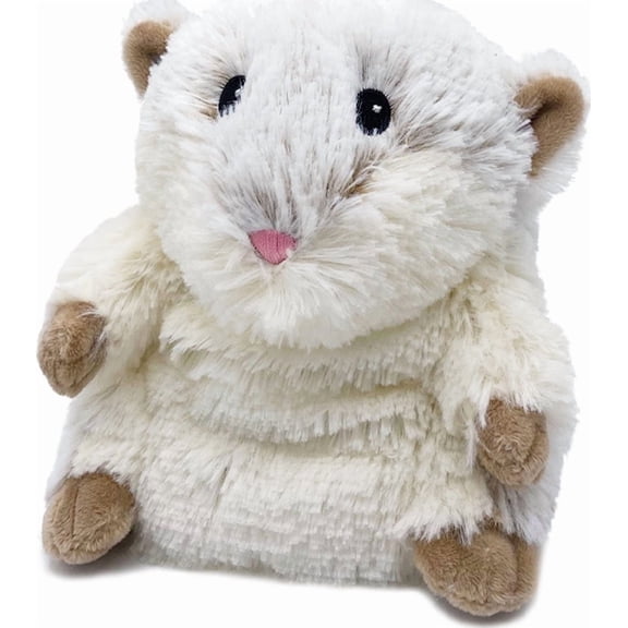 Warmies 9 Hamster Jr. Stuffed Animal, Microwavable Heated Plushie and Weighted Soft Plush Toys