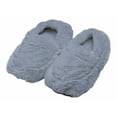 thumbnail image 1 of Warmies Unisex Microwavable Spa Slippers, Closed Toe Gray, 6-10, 1 of 4
