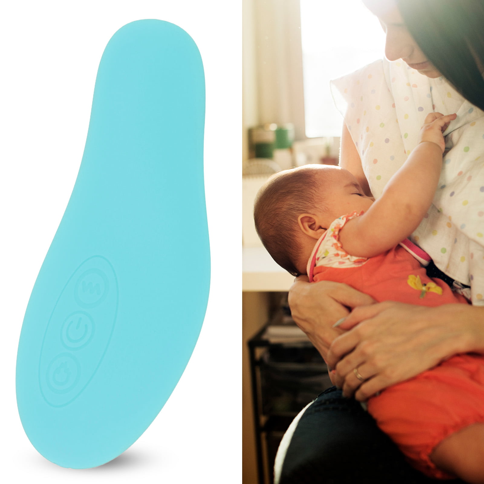 Warming Lactation Massager, 2-in-1 Breast Warmer Massager With Heat And  Vibration, Breastfeeding Waterproof 10 Modes For Clogged Milk Ducts 