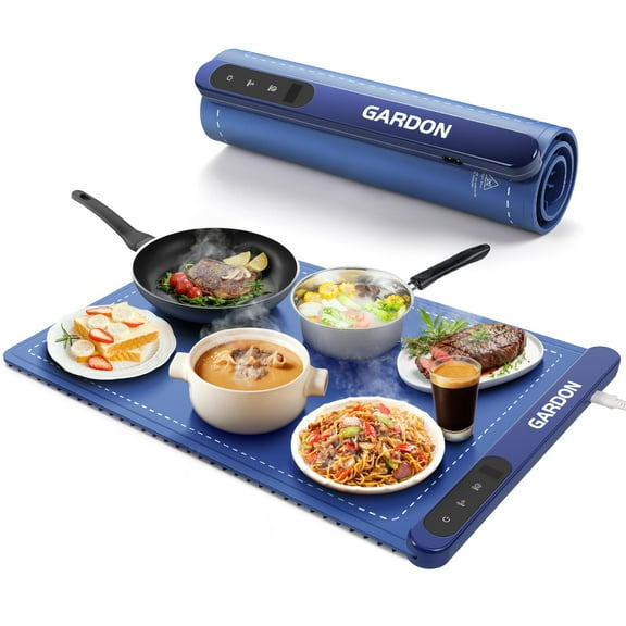 Warming Mat for Food, Food Warmer for Party & Buffet with 6 Temp Settings, Kitchen Gadgets Tray to Keep Dinner Warm, Heating Pad for Chafing and Grill Meat, Gift for