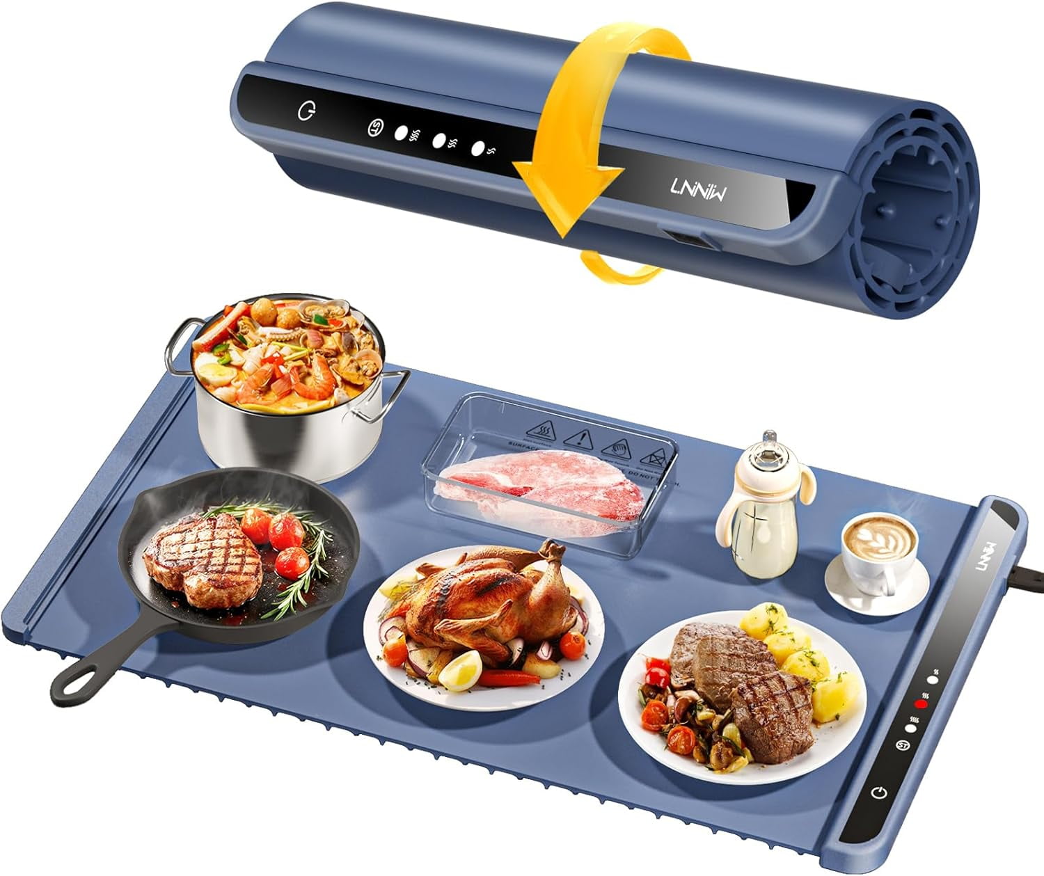 Warming Mat for Food,Food Warming Mat,Electric Warming Tray for Buffets ...