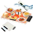 thumbnail image 1 of Warming Mat for Food, Electric Warming Tray with 6-Level Temperature and Hours Setting, Waterproof Food Warmer for Party, Kitchen, Beige, 1 of 9