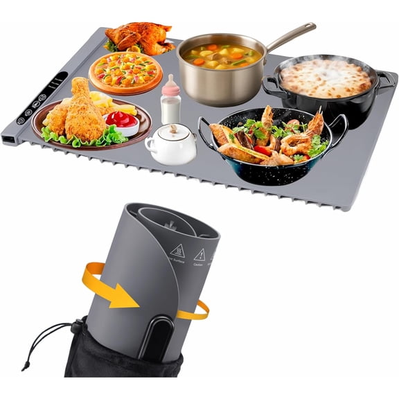 Warming Tray - Large Buffet Server with , Cool-Touch Handles & Non- Surface - for Parties, Events, Holidays