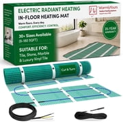 WarmlyYours 99 Sq Ft 120V Radiant Floor Heating Roll, Cut-and-Turn Mat