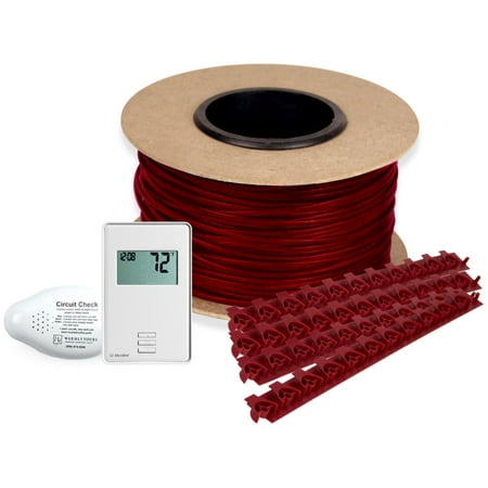 WarmlyYours Cable Kit 864′ 216 SqFt 240 Volts with WIFI Touch Programmable Thermostat