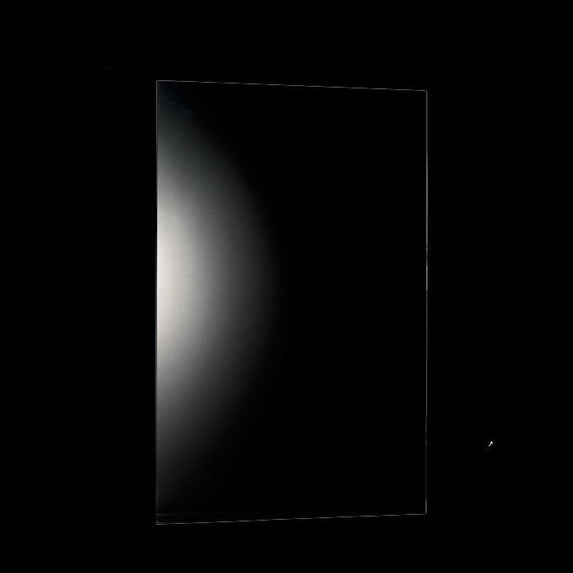 WarmlyYours Ember Heating Panel Glass Black Plug-in 800W - 47 in. x 24 in., 6.7A
