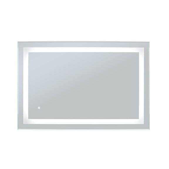 Warmlyyours Mr-3624D-Aud 24" W X 36" H Rectangular Frameless Audrey Bathroom Wall Mirror -