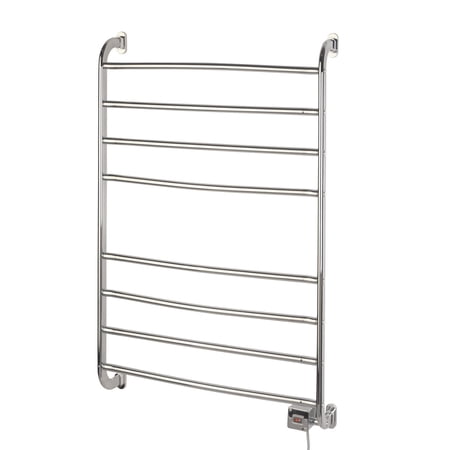 Warmrails Kensington Wall Mount Towel Warmer, Chrome, 39.5-Inch Height, 23.5 inch Wide - Plug In or Direct Wire - Model HSKC