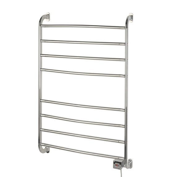 Warmrails Kensington Wall Mount Towel Warmer, Chrome, 39.5-Inch Height, 23.5 inch Wide - Plug In or Direct Wire - Model HSKC