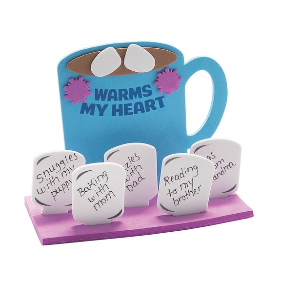 Warms My Heart Cocoa Mug Craft Kit, Makes 12, Craft Kits, Winter, 12 Pieces