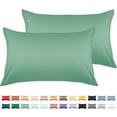 thumbnail image 1 of Warmstar 100% Cotton Pillow Cases King Size Set of 2, 600 Thread Count Pillowcases 20x36 Inches, Soft Long Staple Cotton Pillowcases Breathable with Envelope Closure,Zephyr Green, 1 of 8