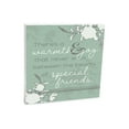 thumbnail image 1 of Warmth Joy Special Friends Soft Sage 10 x 10 Wood Tabletop Sign Plaque, 1 of 4