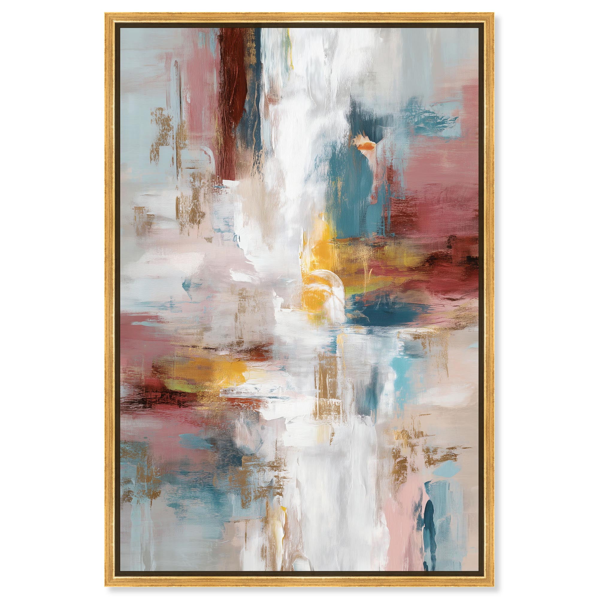 Warmth and cool III Canvas Modern Wall Decor by Art Remedy, Gold Frame ...