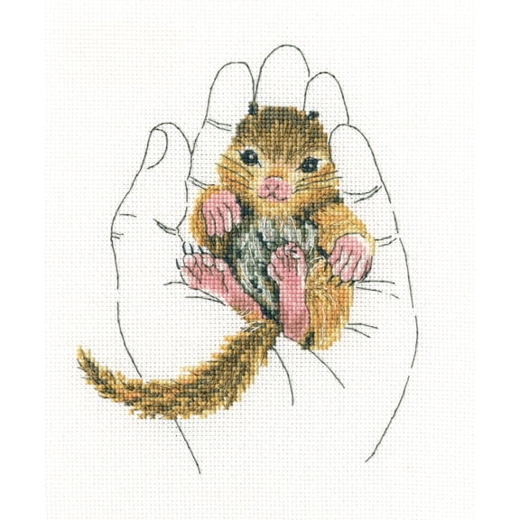 RTO M696 Warmth in Palms II (16Count) Counted Cross Stitch Kit 5"X6.25"
