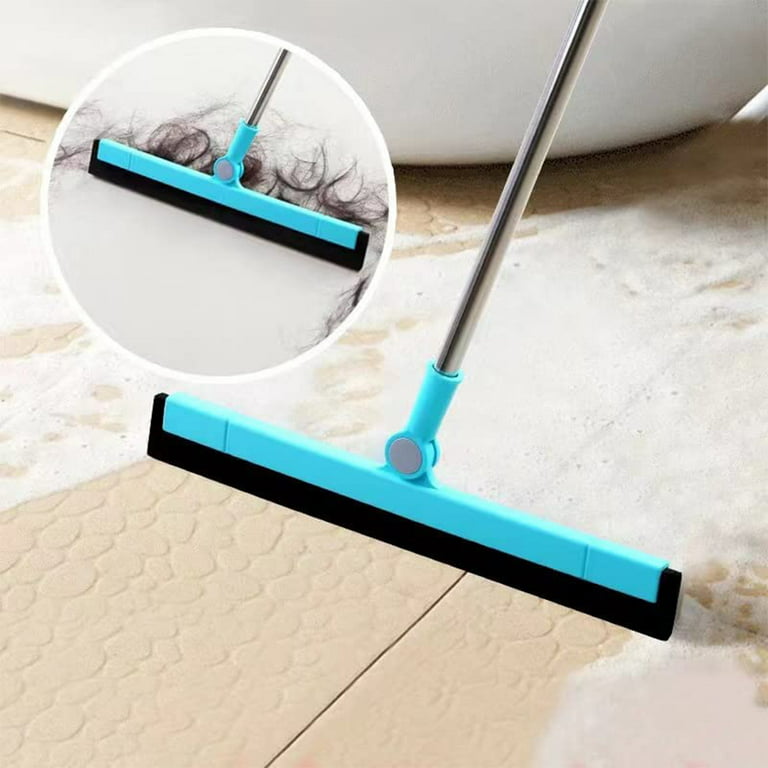Plastic Bathroom Cleaning Rotating Brush With Wiper