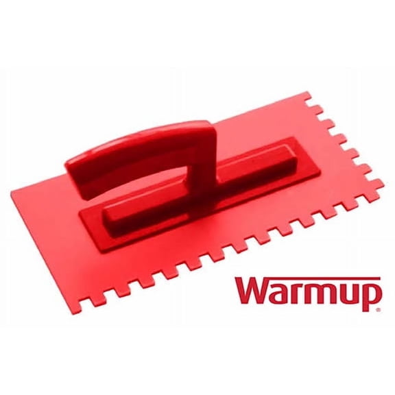 Warmup Heavy Duty Plastic Trowel - M-PLTL U Notch Design for Use With Electric Floor Heating Systems