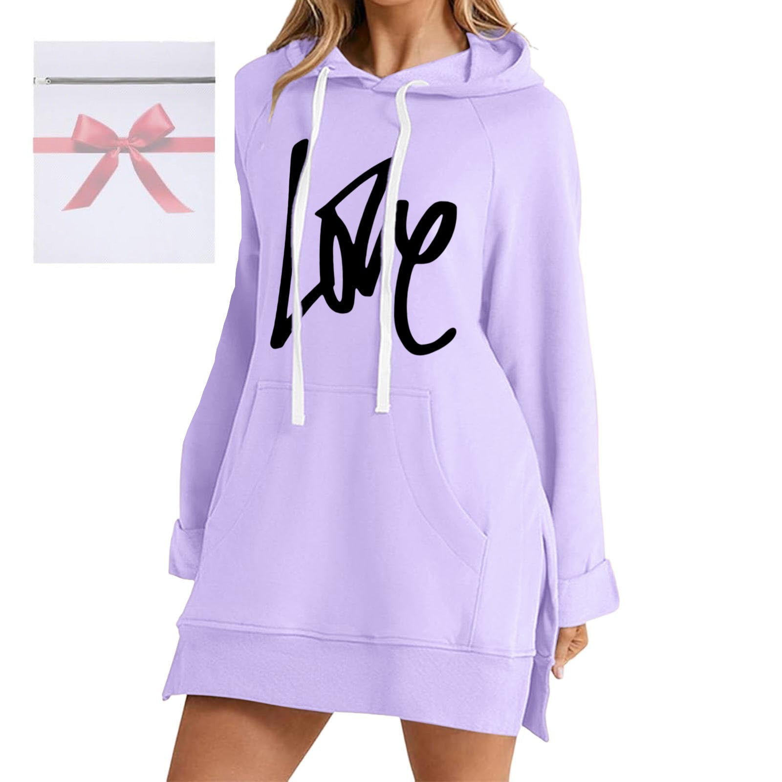 glitter hoodie dress Too Glam To Give A Damn Sequin Maxi Hoodie Dress main image 1