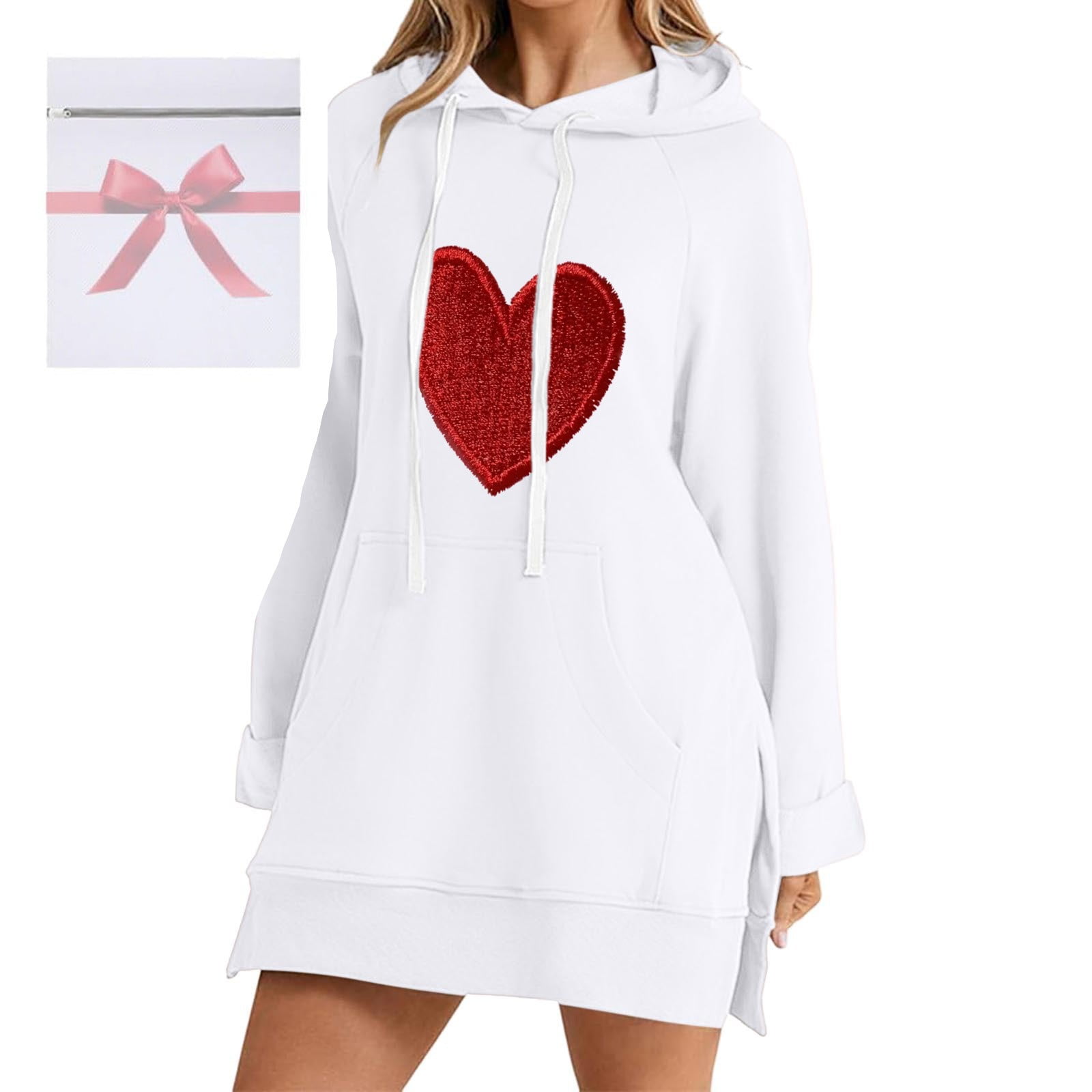 slim fit dress slacks Balenciaga Hoodie Maxi Dress main image 1