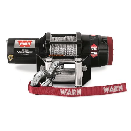 Warn ProVantage 3500 DC 12V ATV/UTV Winch With 50' of Wire Rope & 3500 lbs. Pull Capacity (108216)