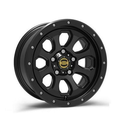 Warn WAR106685 17 x 8.5 in. Bolt Pattern 5 x 5 mm Moonsault Wheel, Black