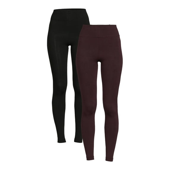 Warnaco Women's Fleece Lined Tights, 2-Pack
