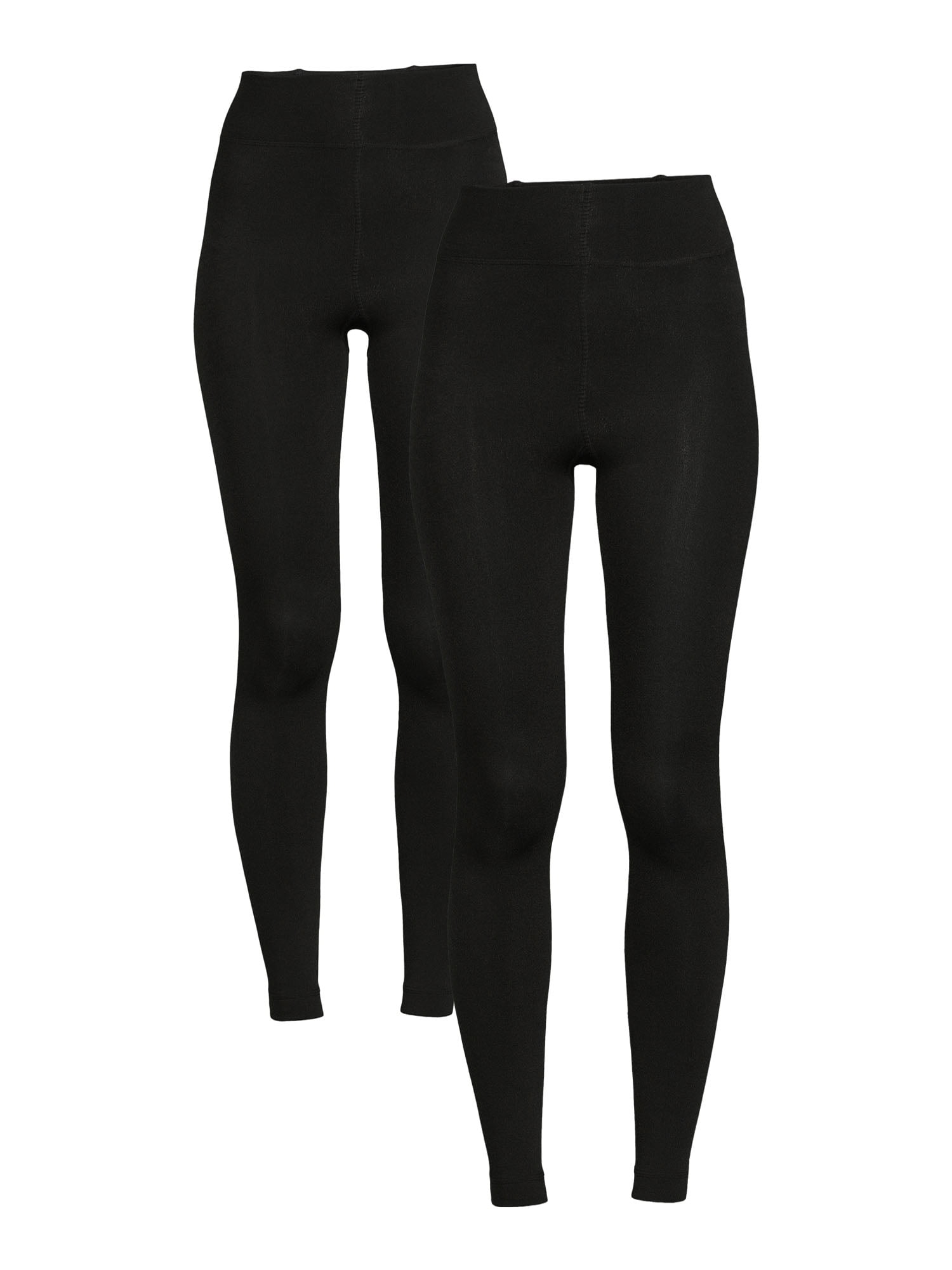 Fleece Lined Leggings - Black - MECO7