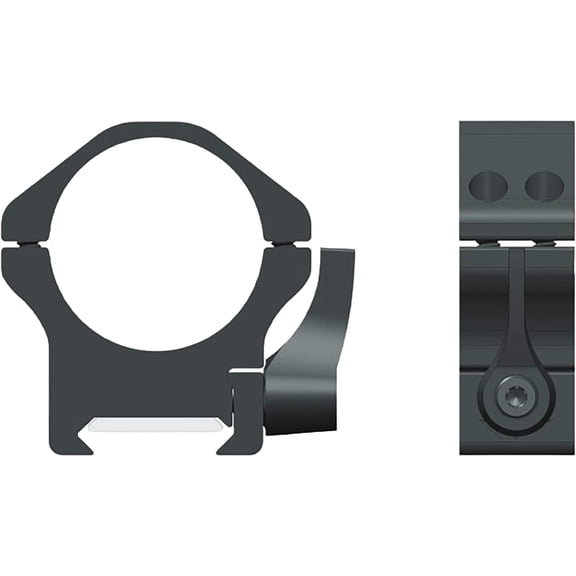 Warne Maxima Horizontal QD Picatinny Scope Rings 1" High Matte Black