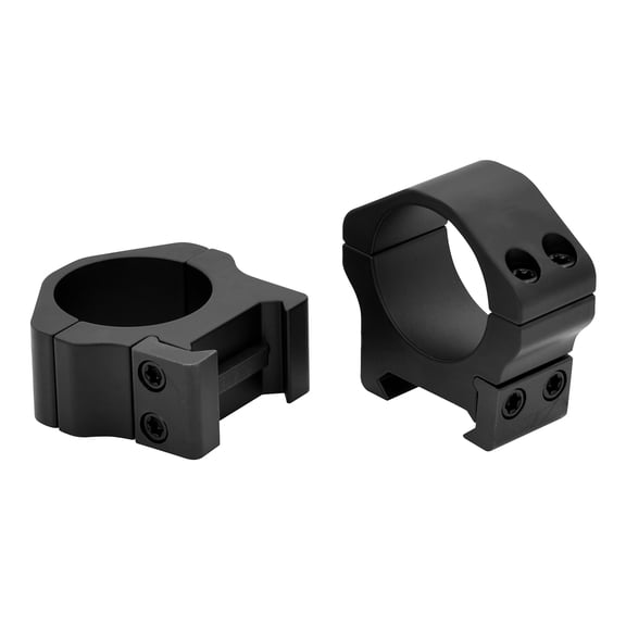 Warne 500M Maxima Horizontal Ring Set 1" Diam Low Steel Black Matte