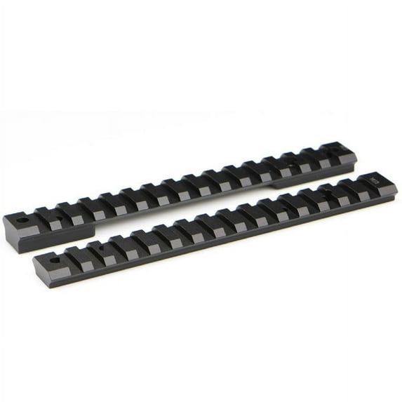 Warne 7684M Mountain Tech Base For Ruger American Short Action Picatinny/Weaver Style Black Hard Coat Anodized Finish