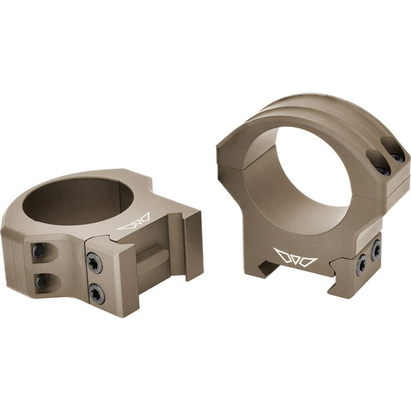 Warne HyperLite Picatinny Rings 30mm Medium Dark Earth