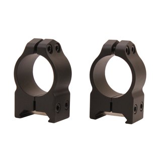 Warne 721M 1 Inch Medium Matte Scope Rings - Fits 3/8" & 11mm Dovetails, 7.3/22 Series