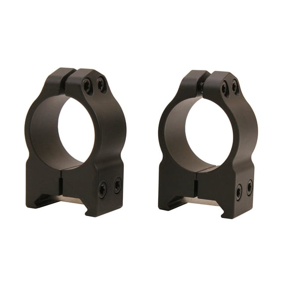 Warne Maxima 1" Medium Fixed Steel Scope Rings, Matte Black - 201M