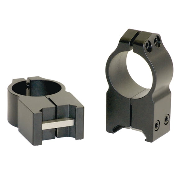 Warne Maxima Permanent Attach Scope Rings 1" Medium Steel Rings, Silver - 201S