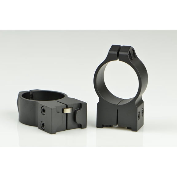 Warne 30mm 2-Piece Ring Scope Mount Ruger 77 Matte Black High